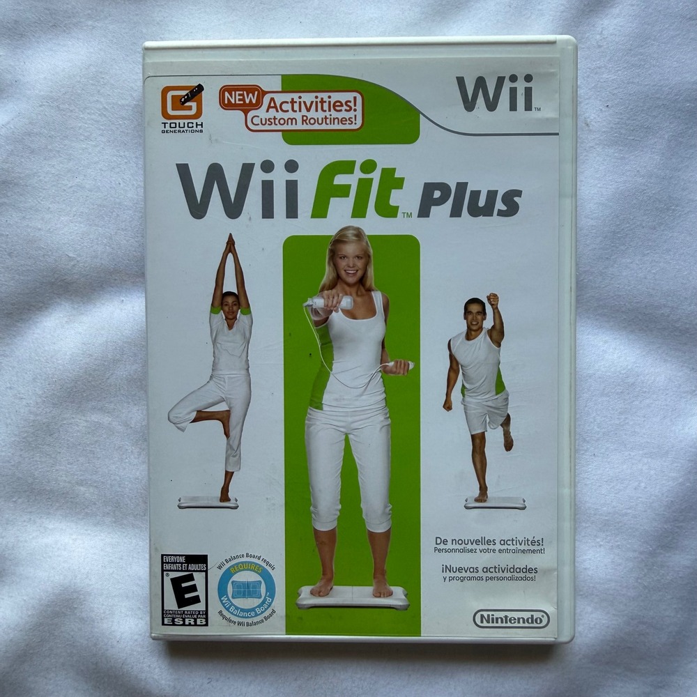 Nintendo Wii Fit Plus Video Game Wii Exercise Fitness RVL-RFPE-USA Good